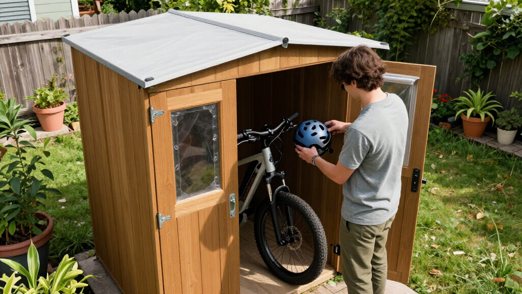 best waterproof bike storage shed for electric bikes