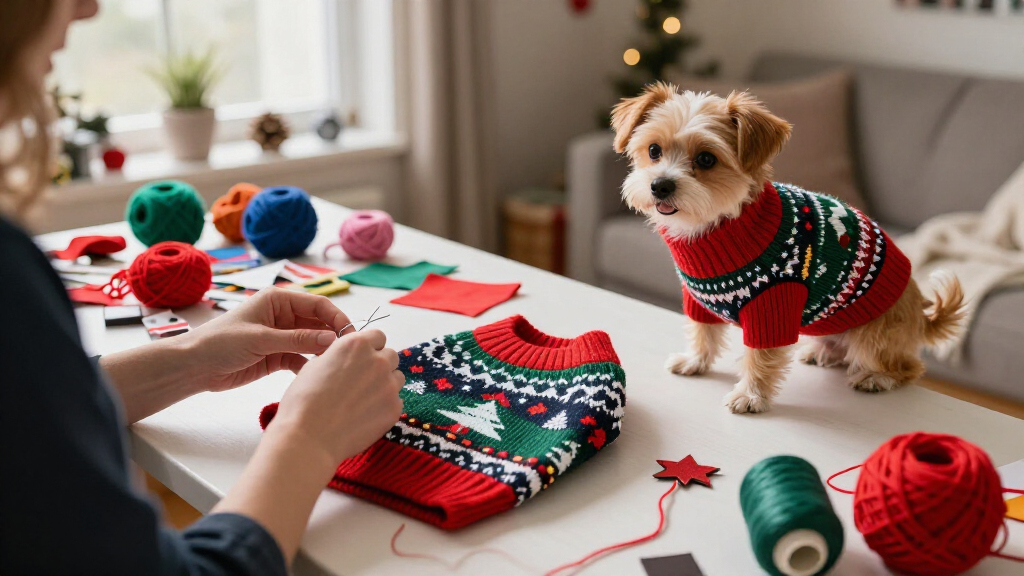 ugly christmas sweater dog