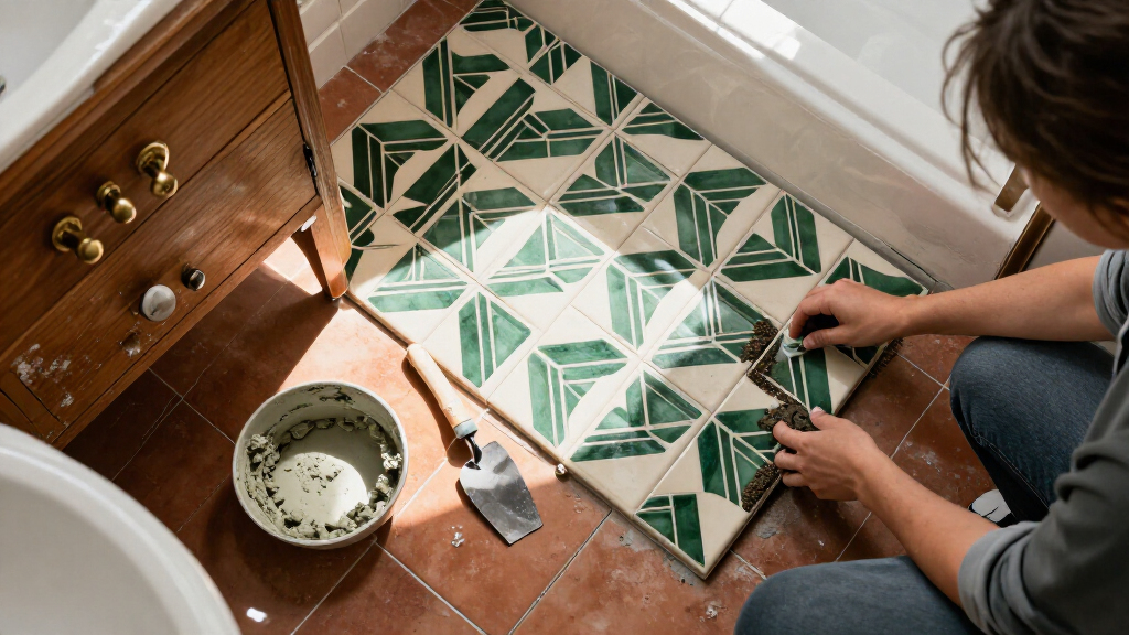 best Art Deco bathroom tiles
