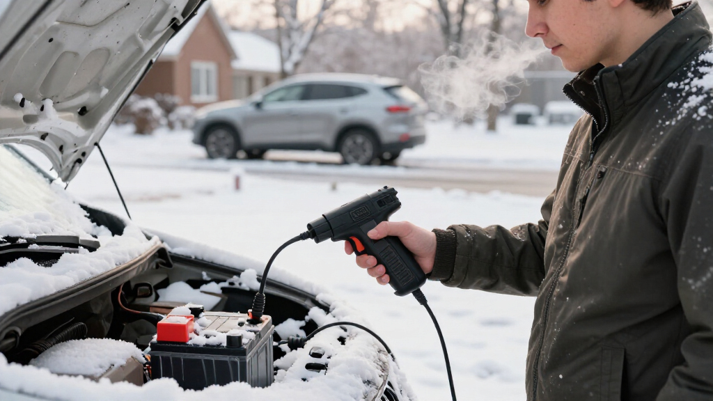 portable car jump starter winter