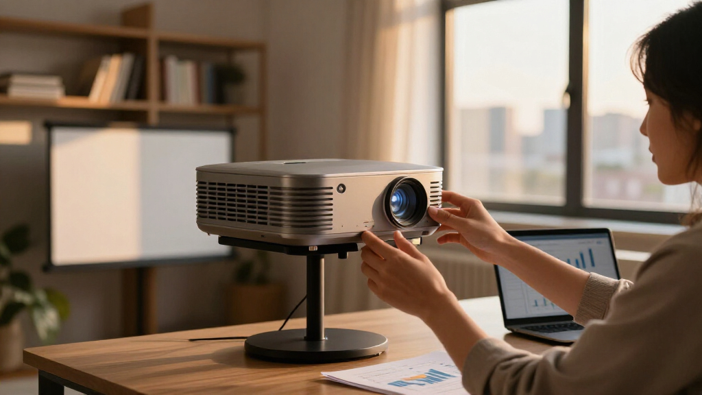 best projector screen with stand for meetings