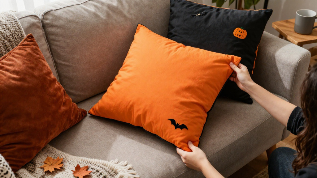 Halloween throw pillow covers