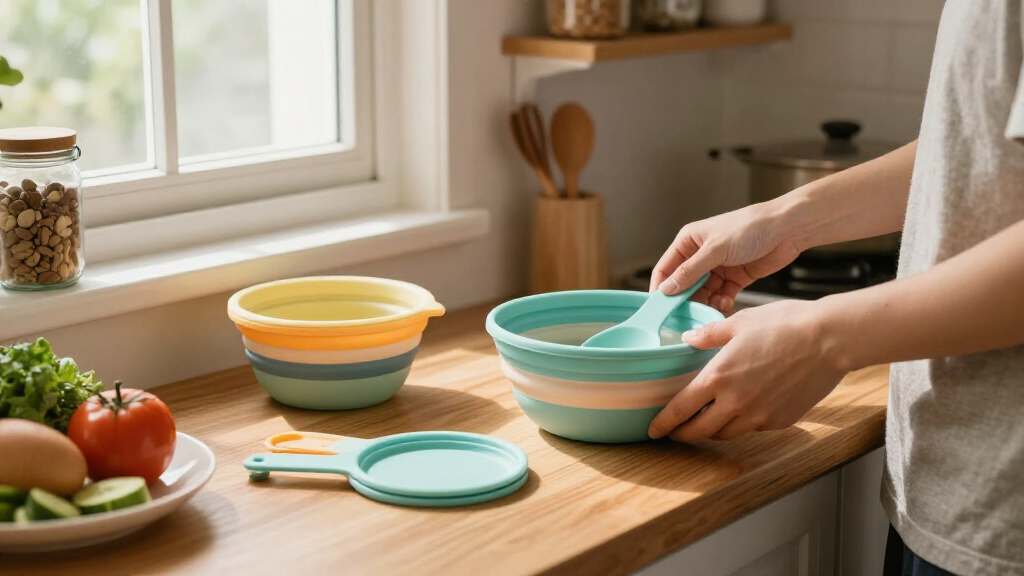 collapsible silicone kitchenware