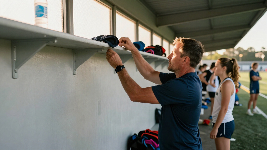 dugout shelves clipon