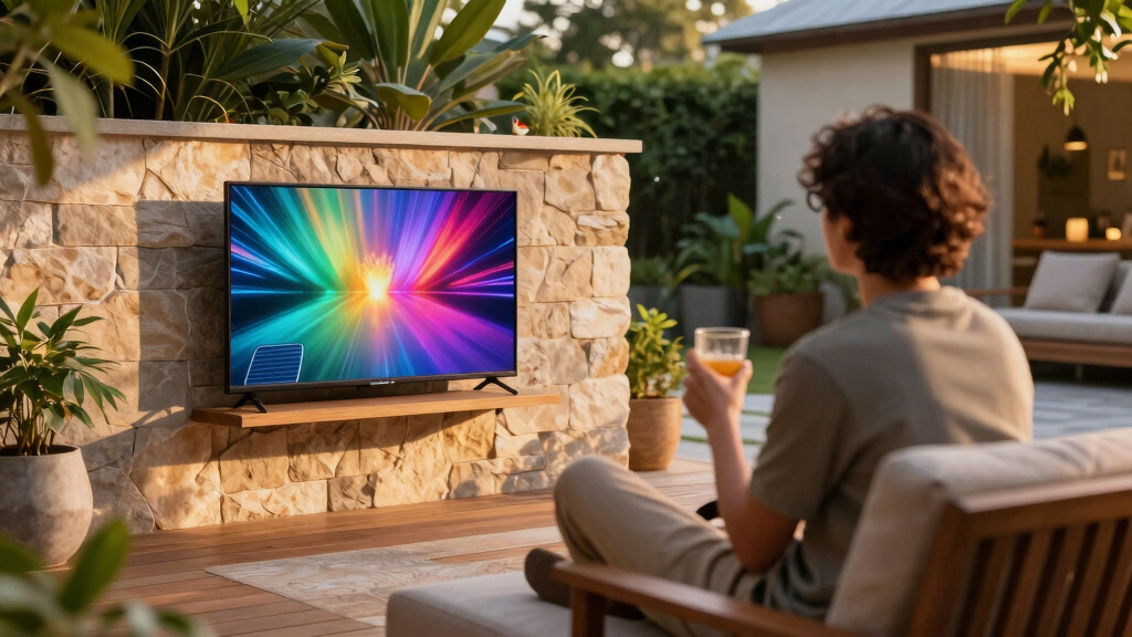 solar-powered outdoor TVs