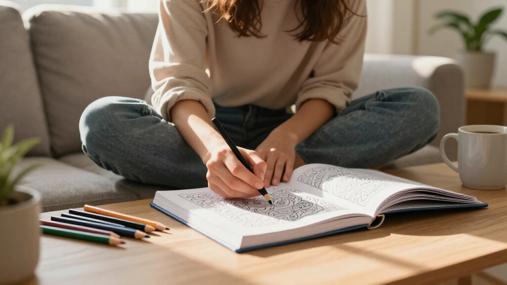 stress relief adult coloring books