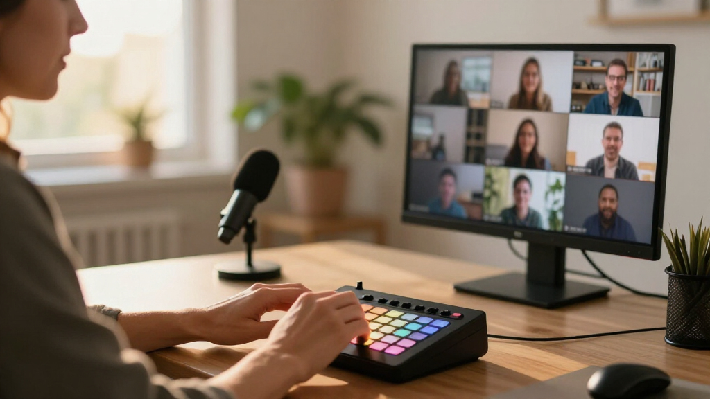 stream deck controller for webinar production