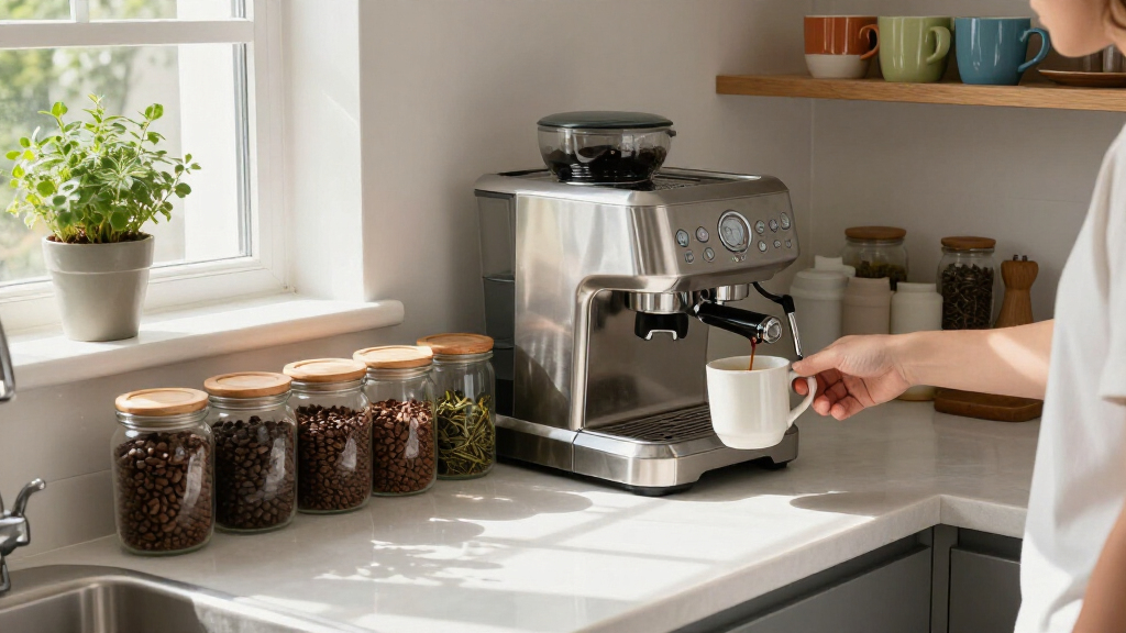 best coffee station solution for cluttered kitchens