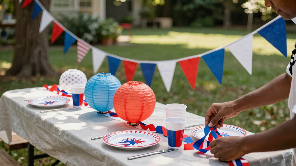 patriotic outdoor party supplies