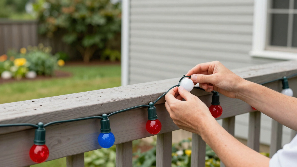 patriotic outdoor string lights