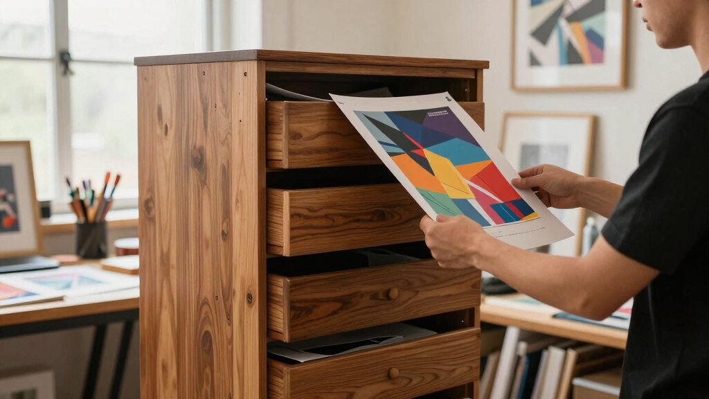 map drawer cabinets for posters and prints