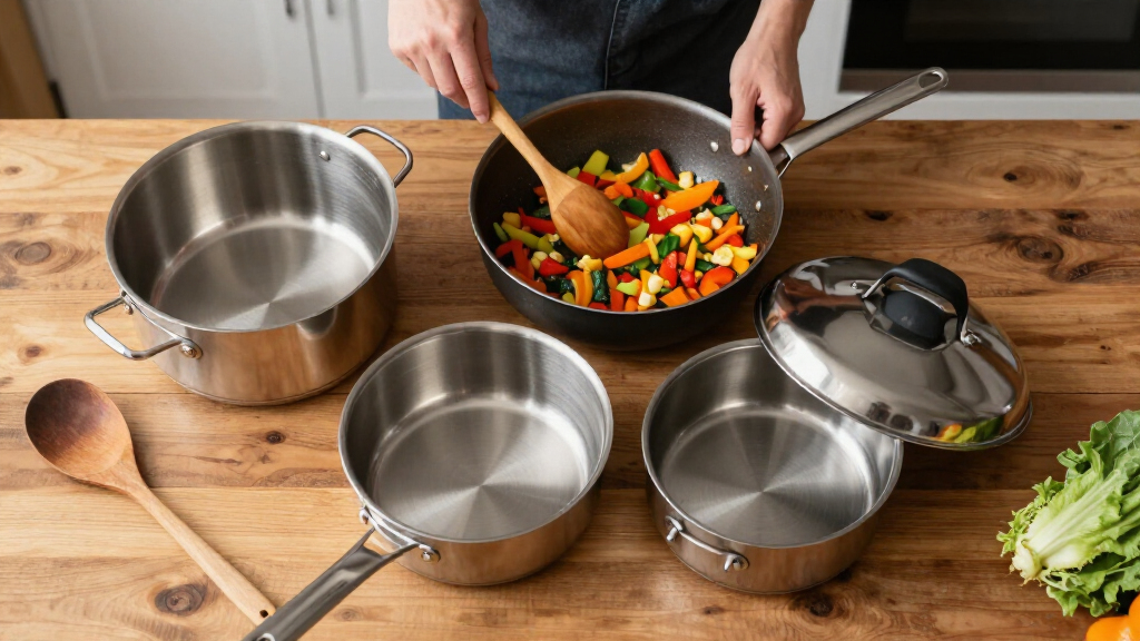 stainless steel cookware set