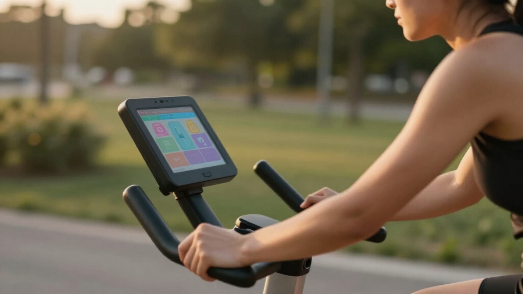 best exercise bike with screen