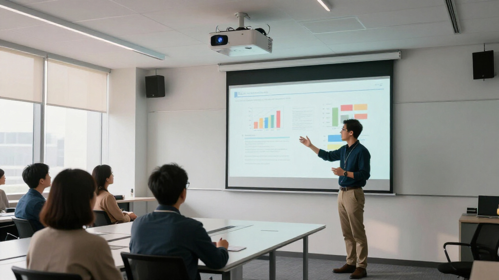 professional short throw laser projector for conference presentations