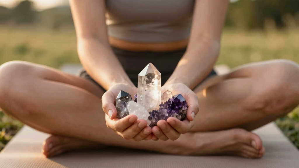 crystal healing meditation sets