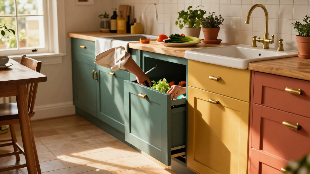 best colorful kitchen cabinets
