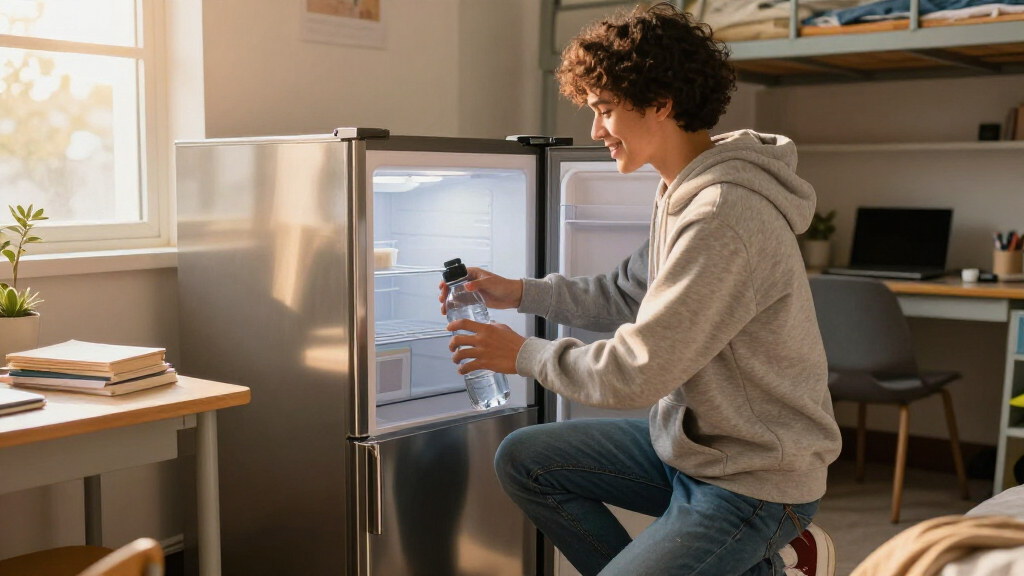 compact refrigerator for dorm rooms