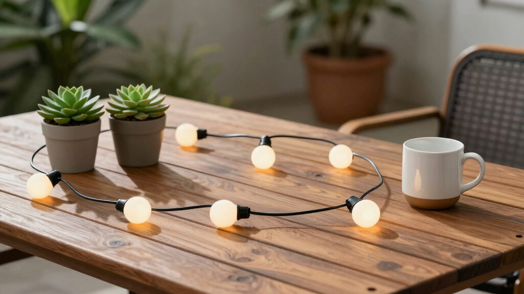 water-wise outdoor string lights