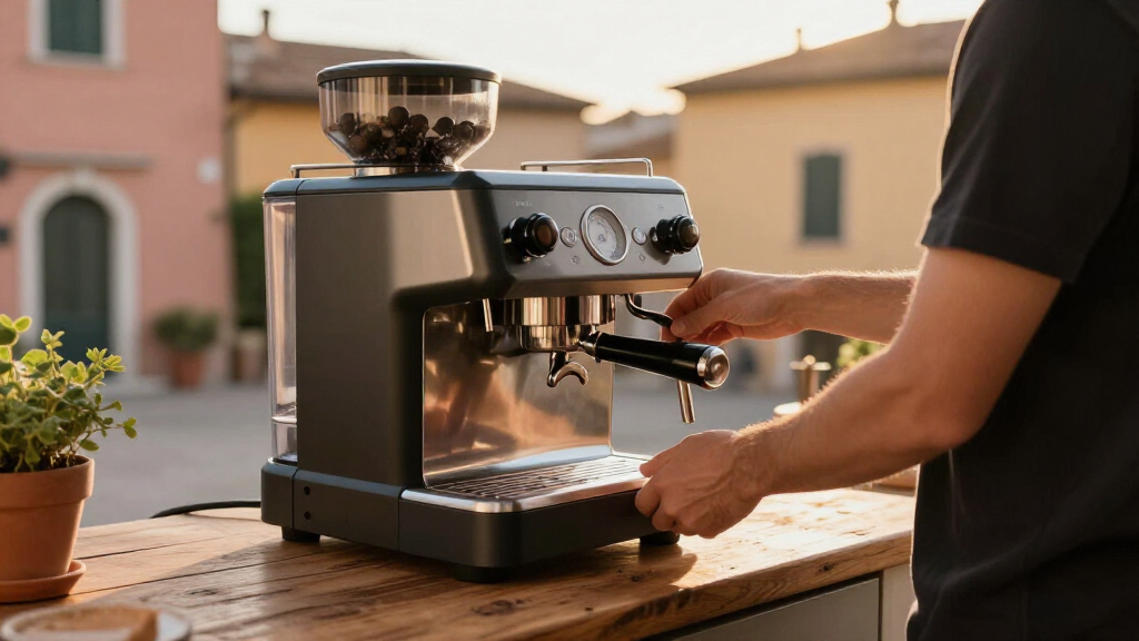 automatic espresso machine with grinder