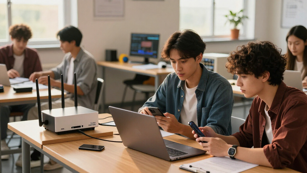 wi fi 7 mesh router system for engineering students