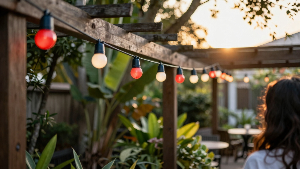 patriotic outdoor string lights