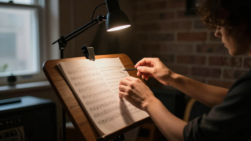 led music stand light