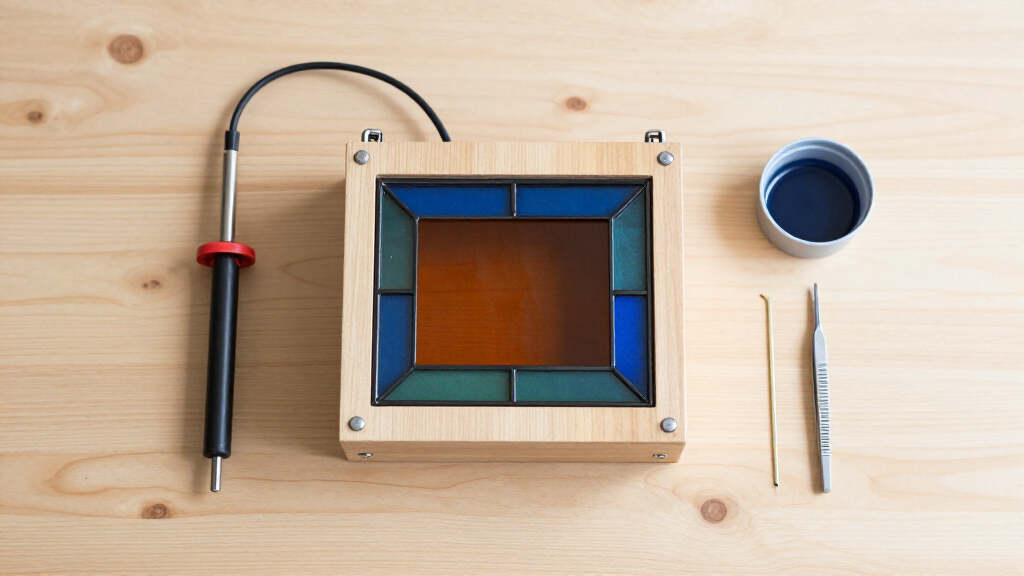 soldering station for stained glass