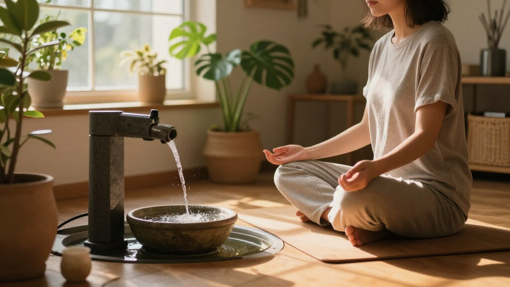 desktop water fountains for calm workspaces