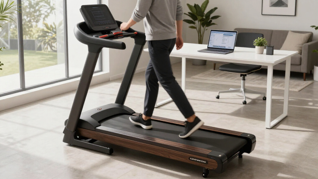 high end standing desk treadmill for home offices