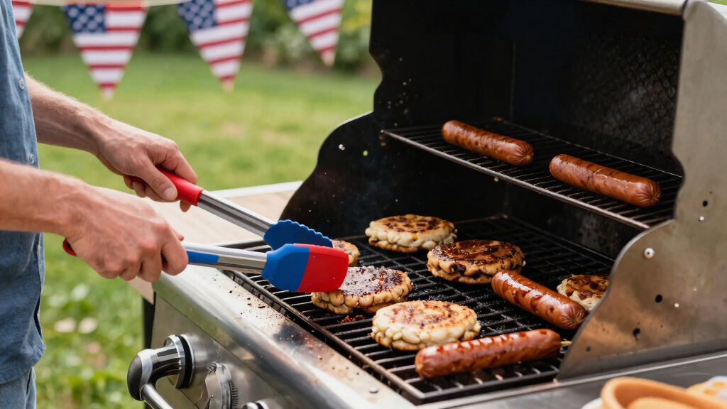 patriotic grilling tools