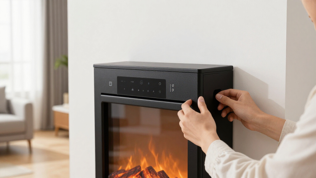 electric fireplace wall mount