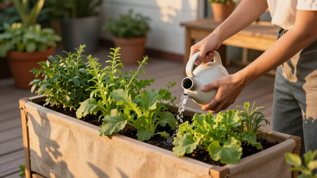 self watering raised planters