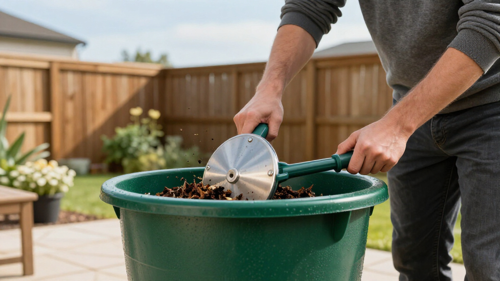 compost tumbler for backyard