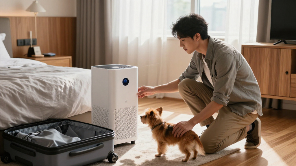 travel air purifier for hotel rooms with pets