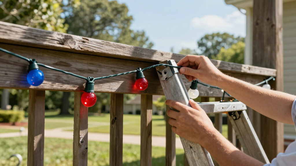 patriotic outdoor string lights