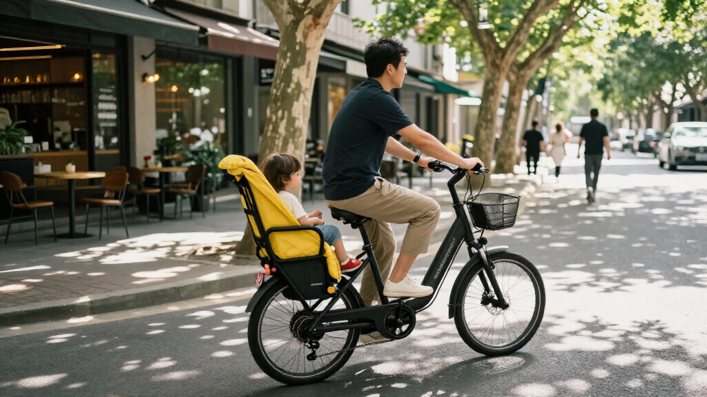 commuter e bike for carrying a child seat