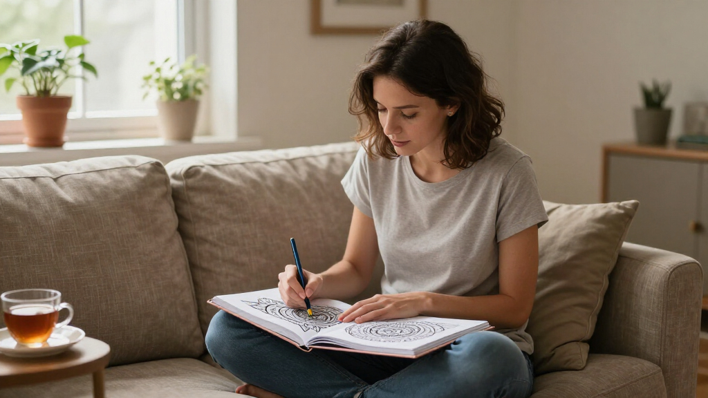 stress relief adult coloring books