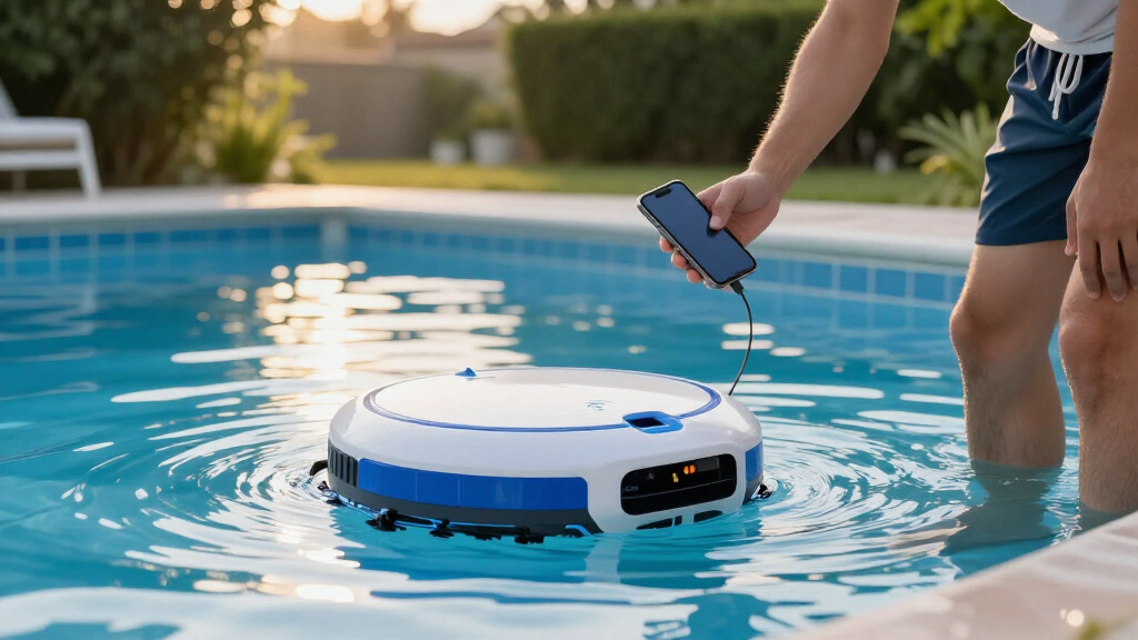 wi fi connected robotic pool cleaners