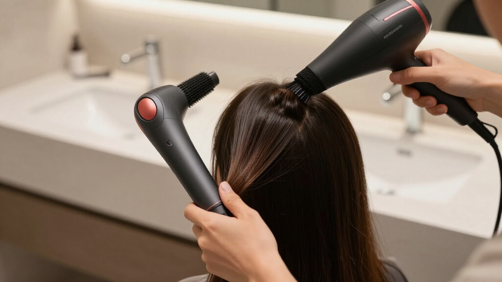 premium hot air brush styler for volume