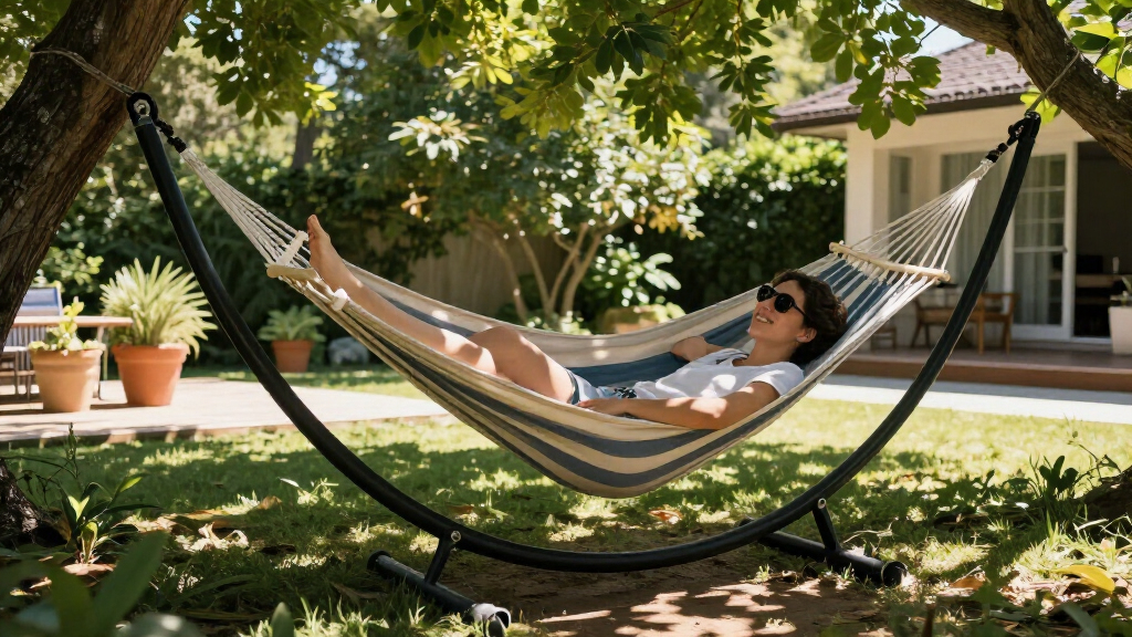 outdoor hammock with stand