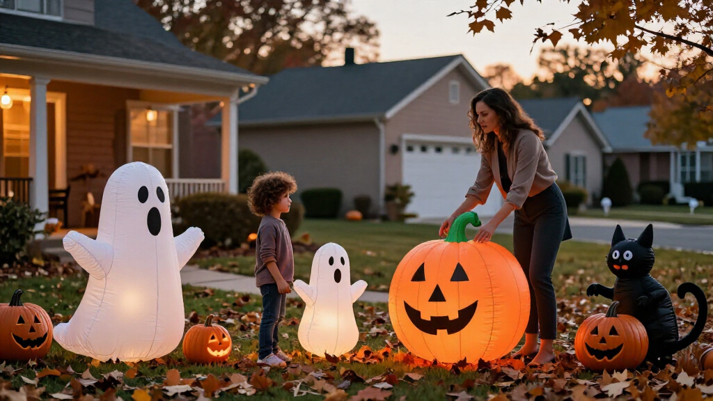 Halloween yard inflatables