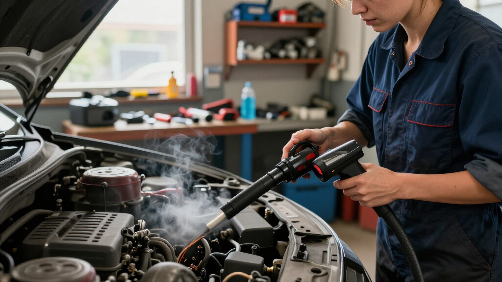 automotive smoke machine leak detector