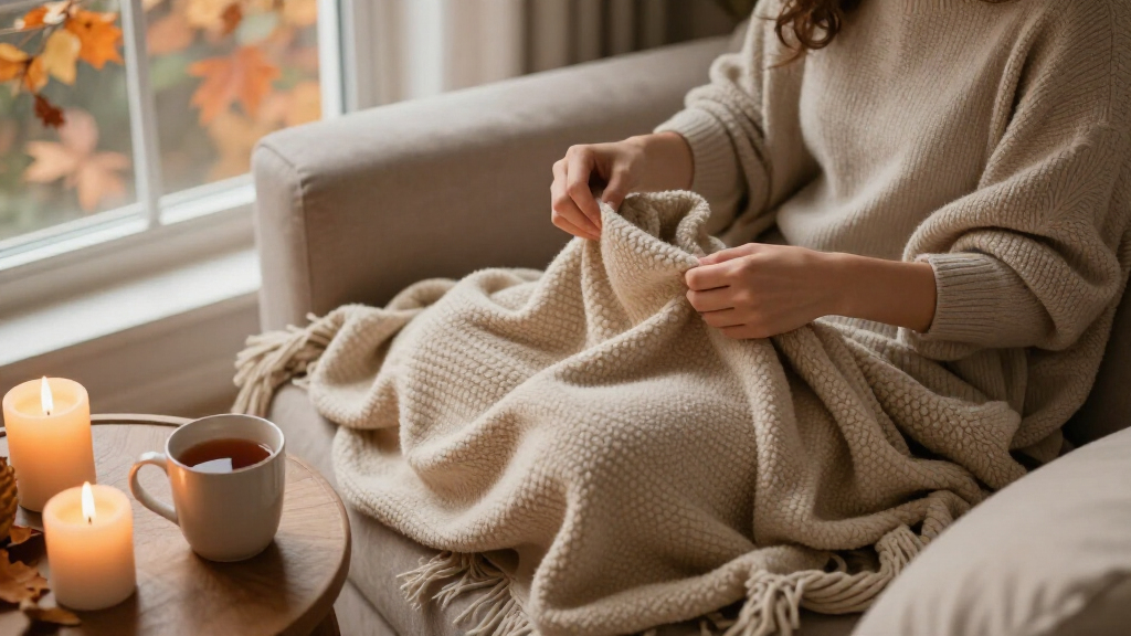 cozy fall throw blankets