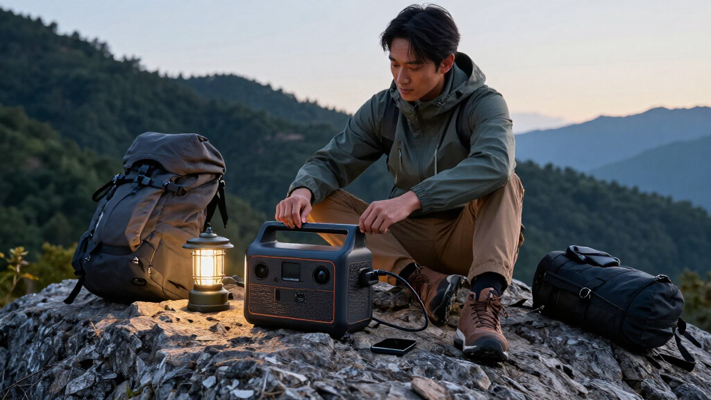 portable power station for travel and camping