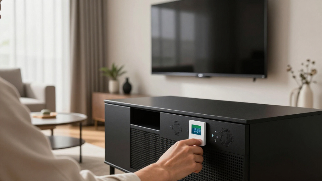 av cabinet cooling systems with thermostat