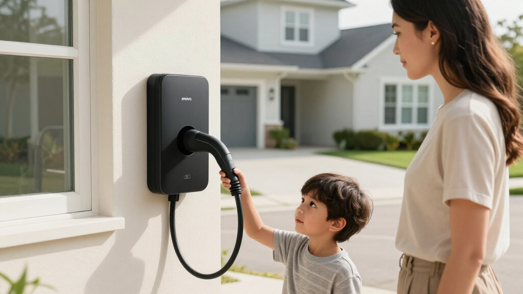 best ev charger cable management system
