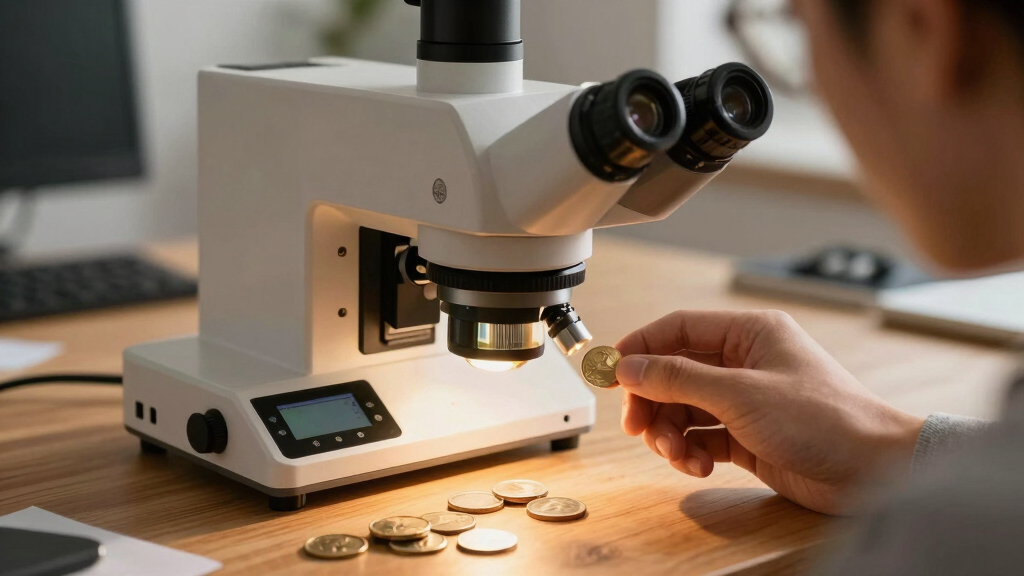 best tabletop microscope camera system for coins