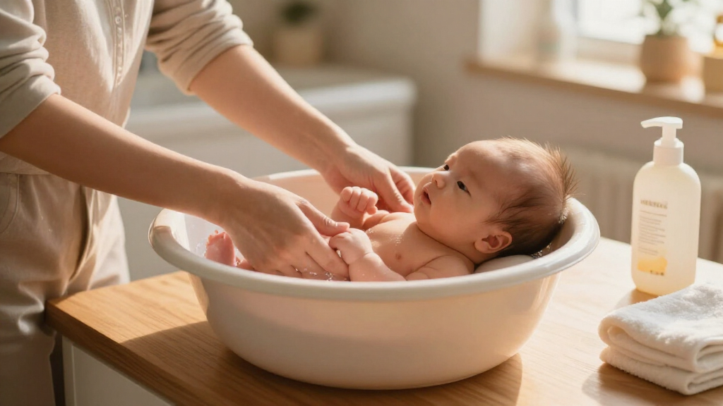 newborn bath