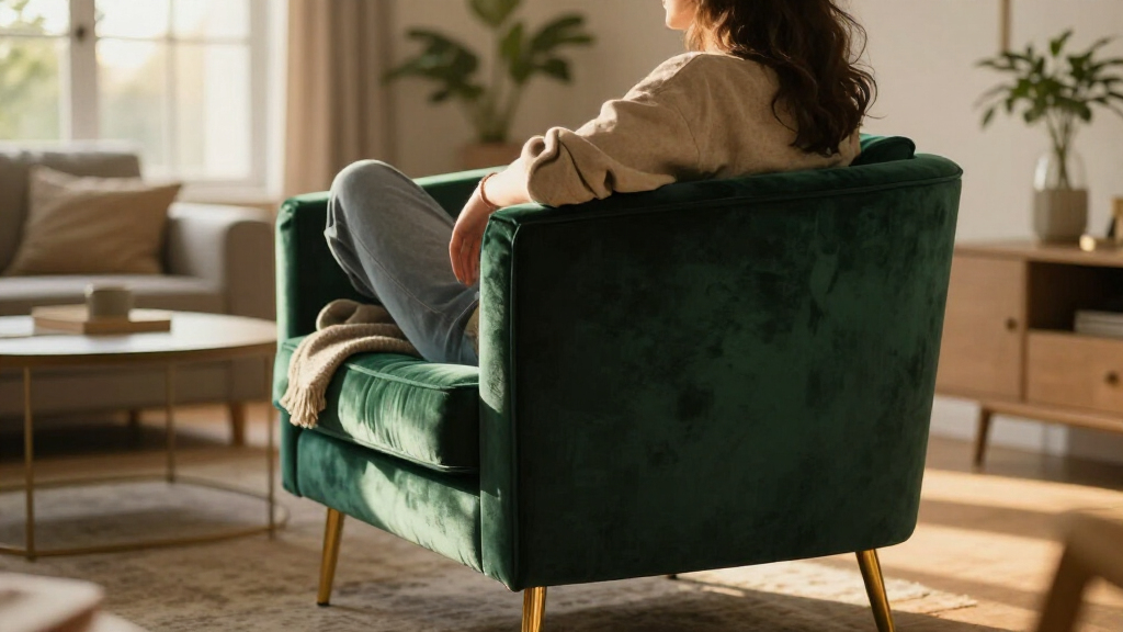 modern velvet accent chairs