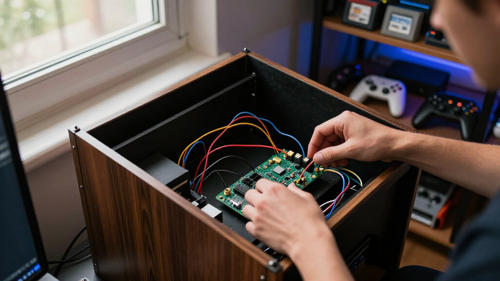 arcade cabinet with raspberry pi
